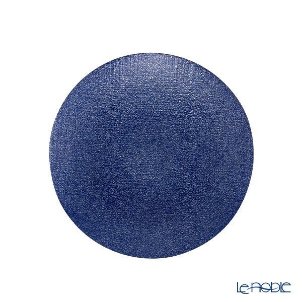 Vetro Felice ヴェトロ フェリーチェ グリッター プレート 17cm ダークブルー 323917B G059 ペア