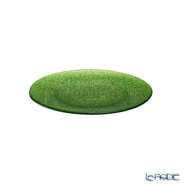 Vetro Felice ヴェトロ フェリーチェ グリッター プレート 17cm ライトグリーン 323917B G066 ペア