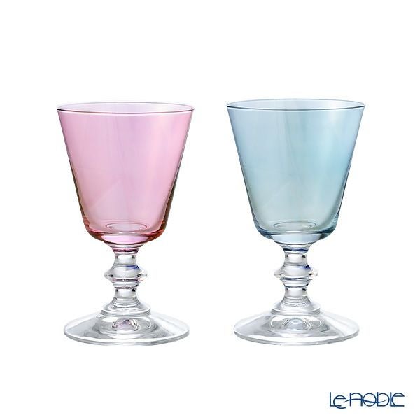 Vetro Felice ヴェトロ フェリーチェ ステラ グラス ブルー＆ピンク 190ml ペア