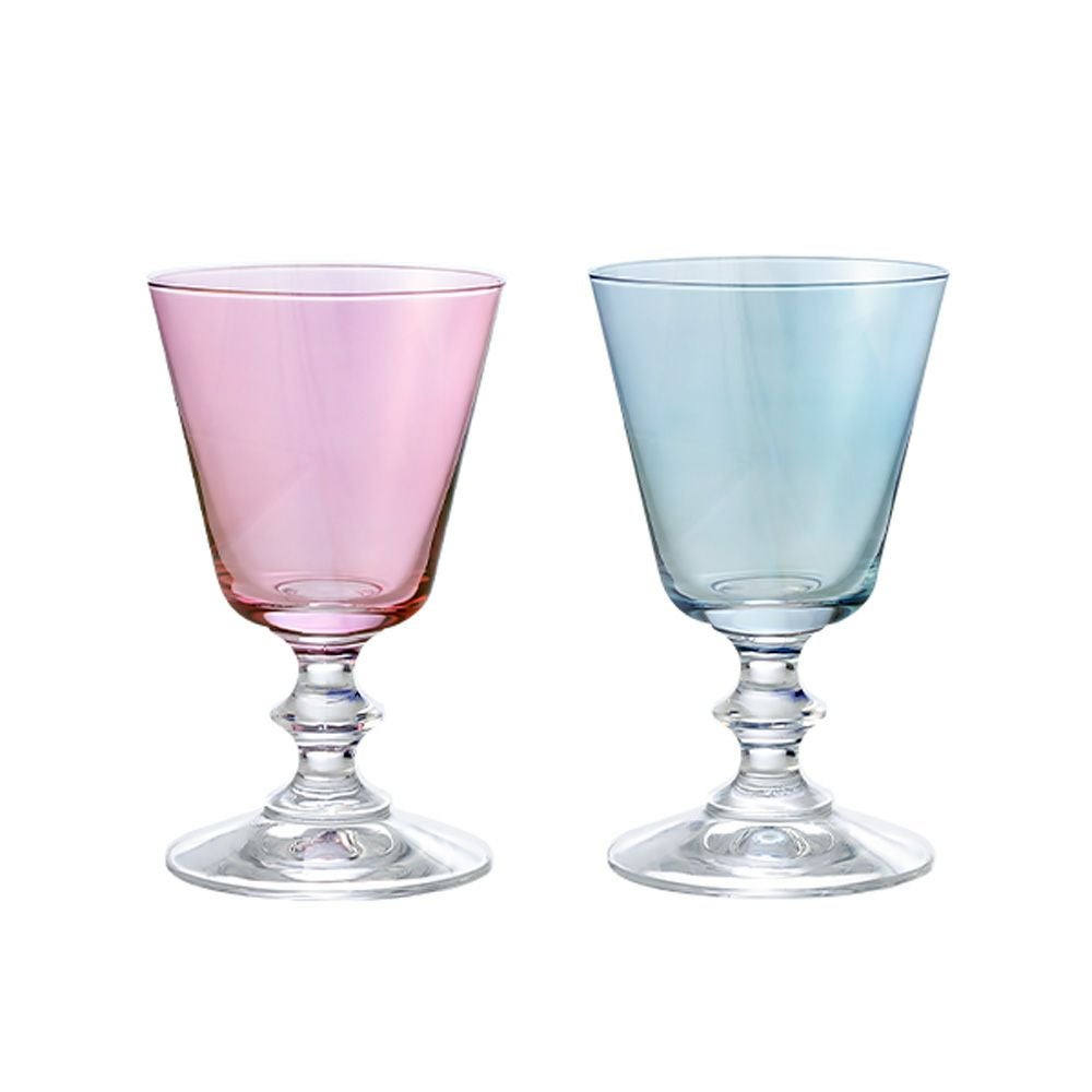 Vetro Felice ヴェトロ フェリーチェ ステラ グラス ブルー＆ピンク 190ml ペア