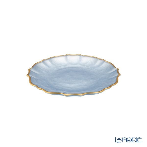 Vetro Felice ヴェトロ フェリーチェ パールクイーン プレート 16cm ブルー 4枚セット