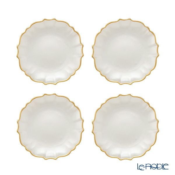 Vetro Felice ヴェトロ フェリーチェ パールクイーン プレート 16cm ホワイト 4枚セット