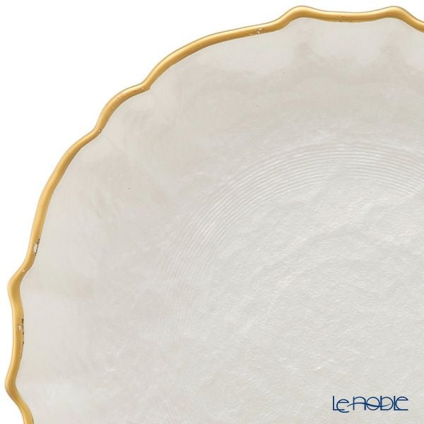 Vetro Felice ヴェトロ フェリーチェ パールクイーン プレート 21cm ホワイト 4枚セット