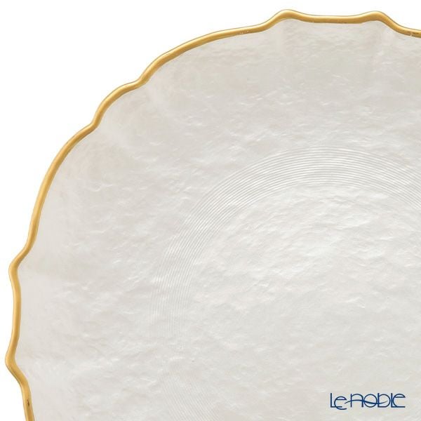 Vetro Felice ヴェトロ フェリーチェ パールクイーン プレート 27cm ホワイト 4枚セット