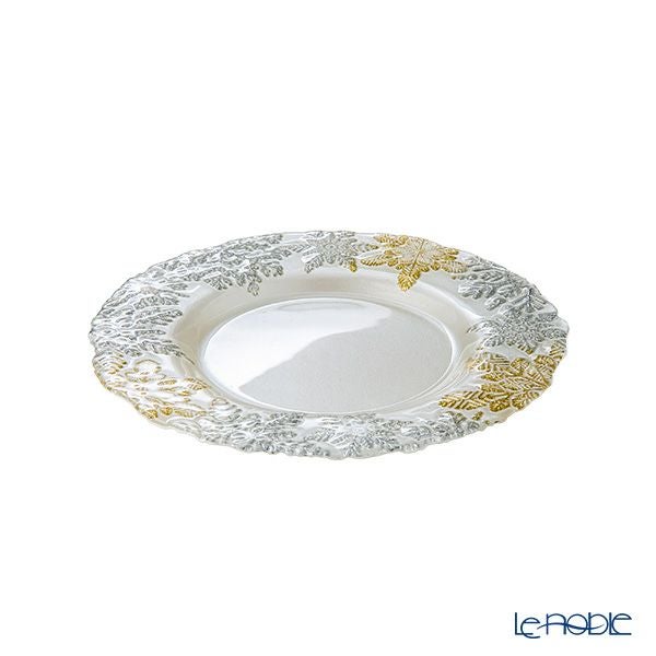 Vetro Felice ヴェトロ フェリーチェ スノー プレート 22cm ホワイト 4枚セット