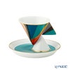 ポルトガル食器 ヴィスタ アレグレ Futurismo フューチャリズム コーヒーカップ＆ソーサー 80ml ペア デミタス／エスプレッソ