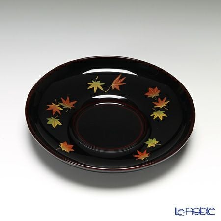 【伝統工芸】輪島塗 湯呑＆茶托 5客揃小花 坂口政昭氏作