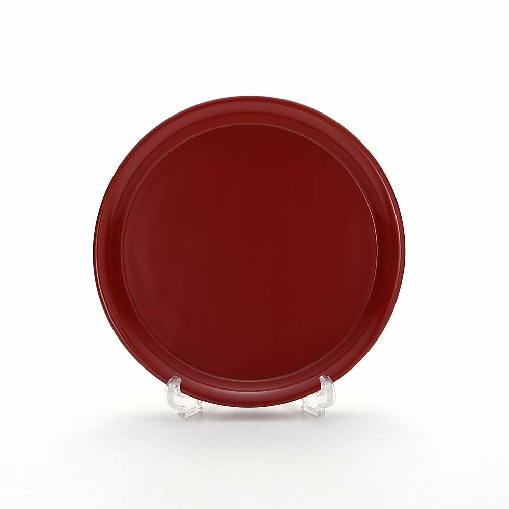 【伝統工芸】輪島塗 プレート／コースター 黒＆赤 ペア