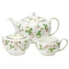 ウェッジウッド（Wedgwood） ワイルドストロベリー 3点セット（ティーポット、シュガー、クリーマー L）