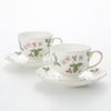 ウェッジウッド（Wedgwood） ワイルドストロベリー ティーカップ＆ソーサー（リー）200ml ペア