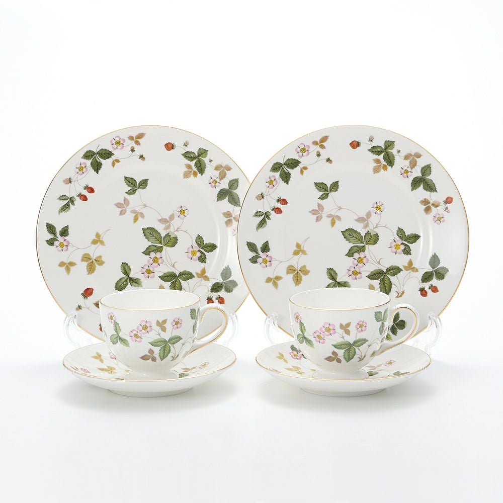 ウェッジウッド（Wedgwood） ワイルドストロベリー トリオセット（リー） ペア