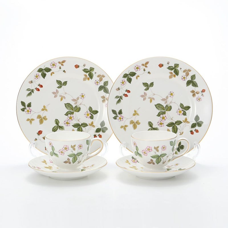ウェッジウッド（Wedgwood） ワイルドストロベリー トリオセット（リー） ペア