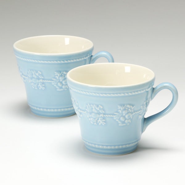 ウェッジウッド（Wedgwood） フェスティビティ マグ 350ml（ブルー） ペア