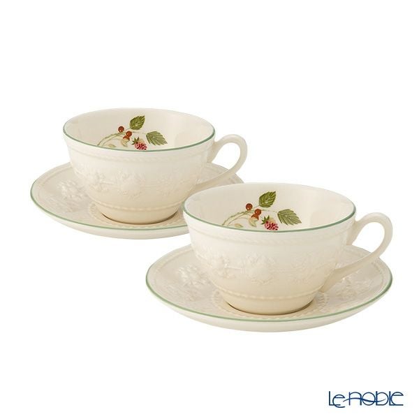 ウェッジウッド（Wedgwood） フェスティビティ ティーカップ＆ソーサー 160ml（ラズベリー） ペア 【ブランドボックス付】