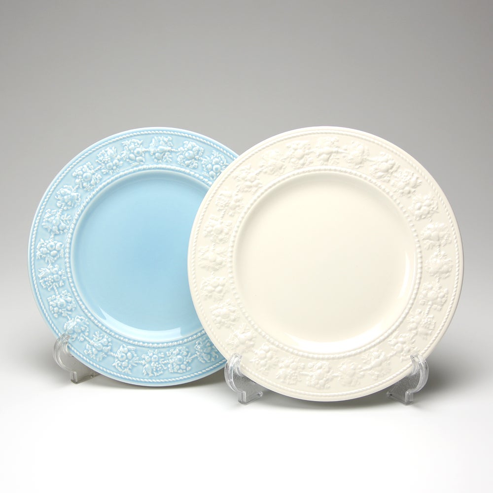 ウェッジウッド（Wedgwood） フェスティビティ プレート 27cm（アイボリー＆ブルー） ペア
