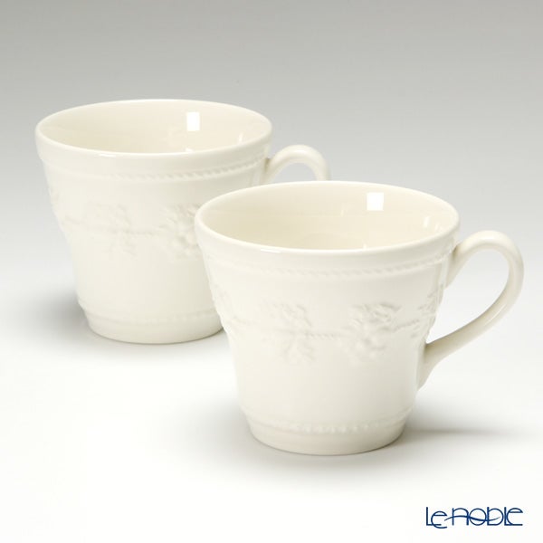 ウェッジウッド（Wedgwood） フェスティビティ マグ 350ml（アイボリー） ペア