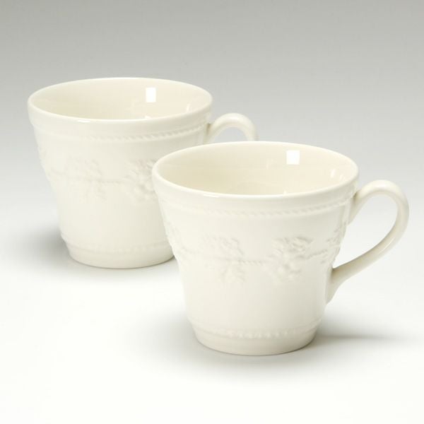 ウェッジウッド（Wedgwood） フェスティビティ マグ 350ml（アイボリー） ペア