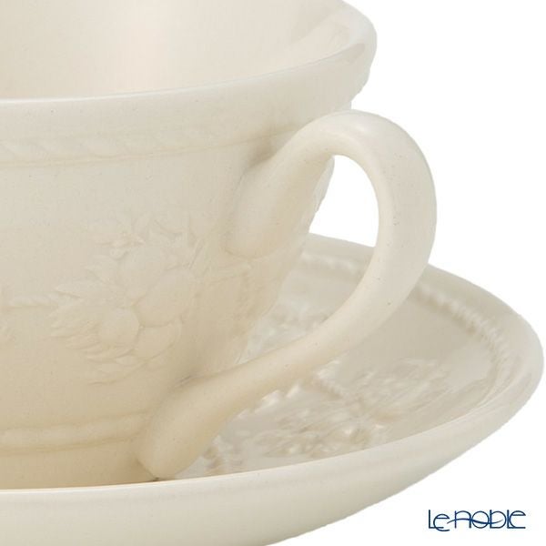 ウェッジウッド（Wedgwood） フェスティビティ ティーカップ＆ソーサー 160ml（アイボリー） ペア 【ブランドボックス付】