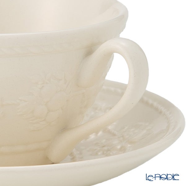 ウェッジウッド（Wedgwood） フェスティビティ ティーカップ＆ソーサー 160ml（アイボリー） ペア 【ブランドボックス付】