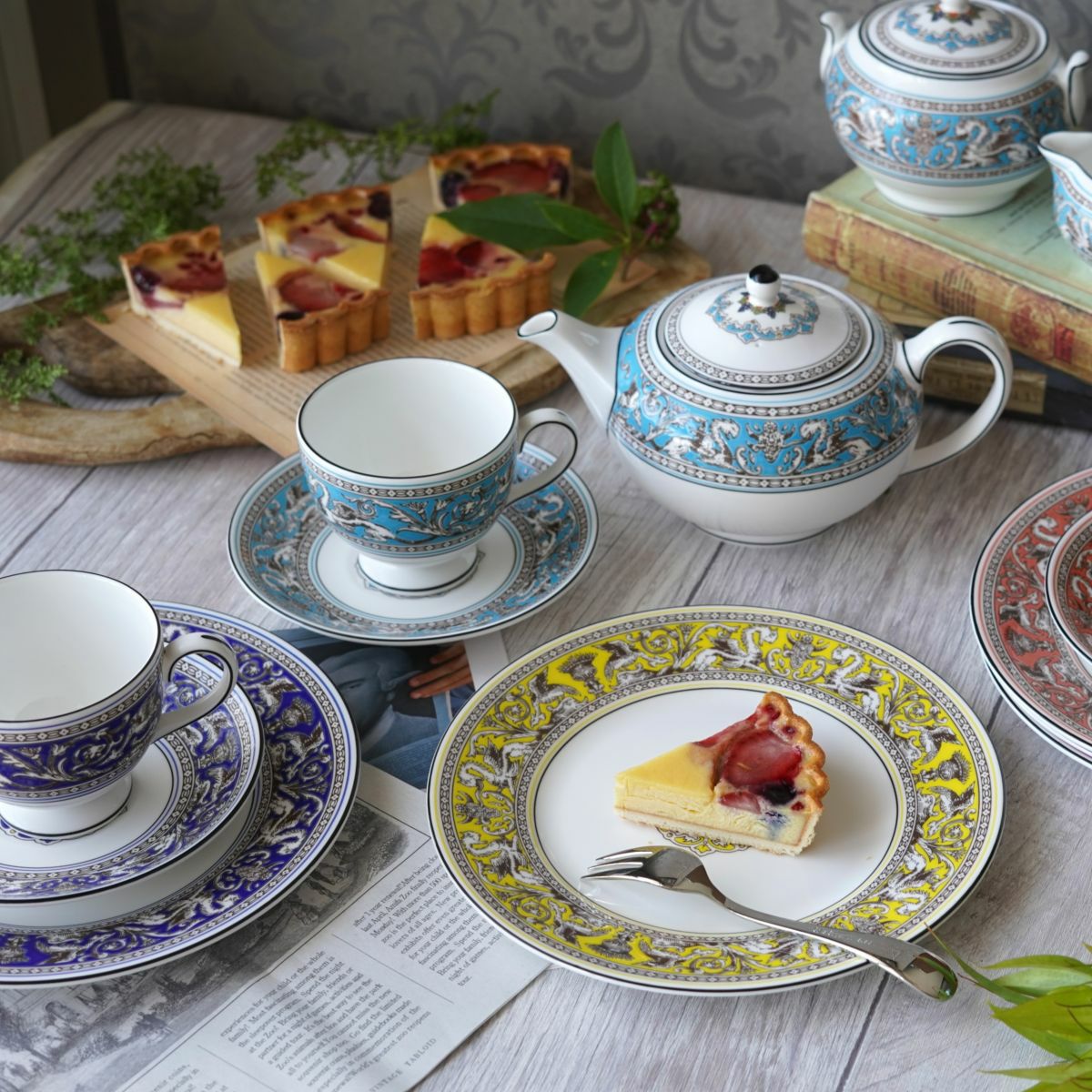 ウェッジウッド（Wedgwood） フロレンティーン シトロン トリオセット リー