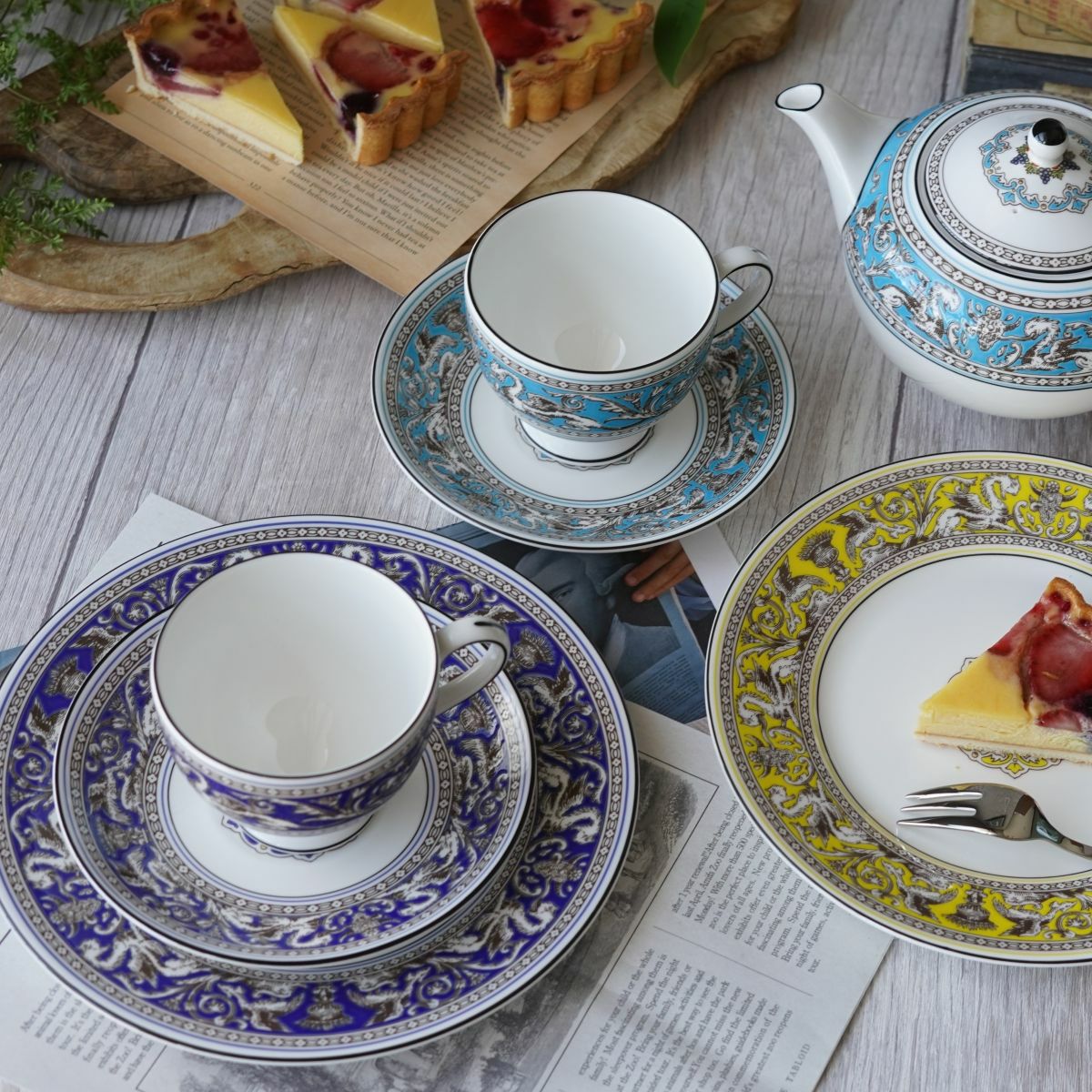 ウェッジウッド（Wedgwood） フロレンティーン マリン トリオセット リー