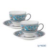 ウェッジウッド（Wedgwood） フロレンティーン ターコイズ ティーカップ＆ソーサー（リー）200ml ペア NEW