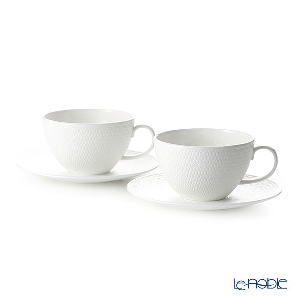ウェッジウッド（Wedgwood） ジオ ティーカップ＆ソーサー 340ml ペア