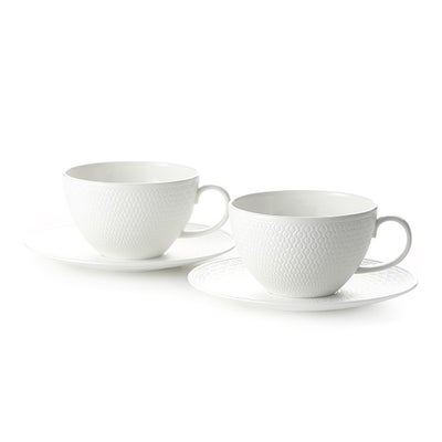 ウェッジウッド（Wedgwood） ジオ ティーカップ＆ソーサー 340ml ペア 