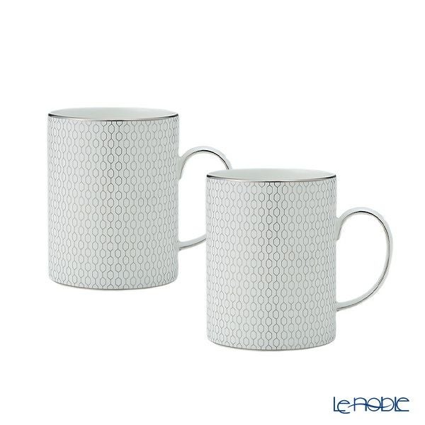 ウェッジウッド（Wedgwood） ジオ プラチナ マグカップ 350ml ペア