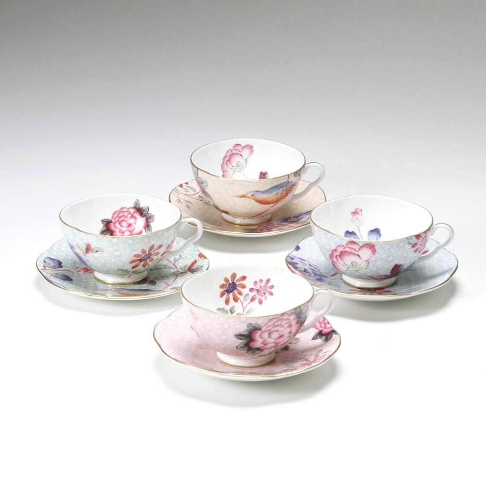 ウェッジウッド（Wedgwood） カッコー ティーカップ＆ソーサー 180ml 4客セット