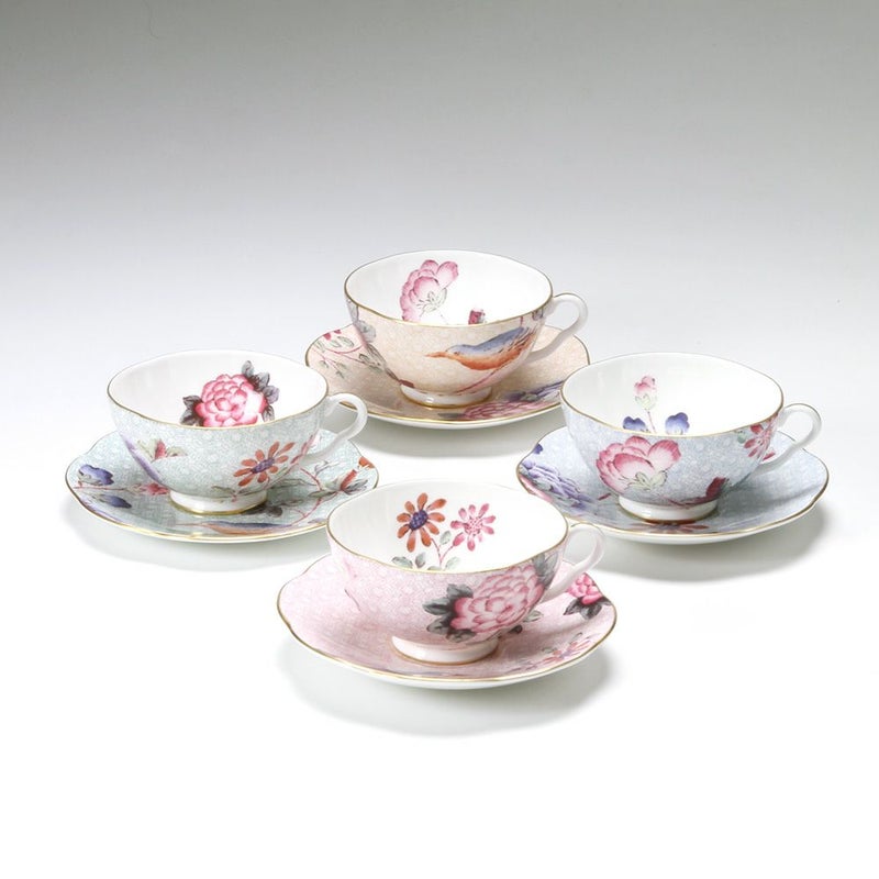 ウェッジウッド（Wedgwood） カッコー ティーカップ＆ソーサー 180ml 4客セット