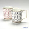 ウェッジウッド（Wedgwood） ルネッサンスゴールド マグ 300ml（ブルー＆ピンク）