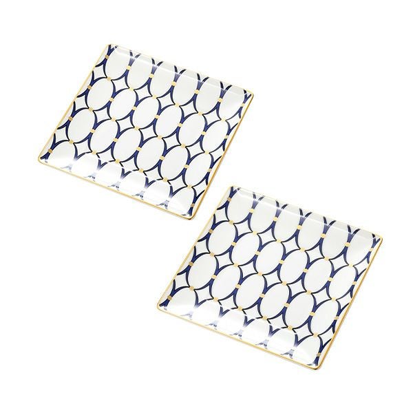 ウェッジウッド（Wedgwood） ルネッサンスゴールド スクエアトレイ／角皿 14.5cm ペア