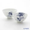 ウェッジウッド（Wedgwood） ストロベリーブルームインディゴ 夫婦茶碗 ライスボウルL＆M