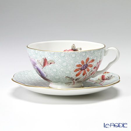 ウェッジウッド（Wedgwood） カッコー（ハーレクィーンコレクション） ティーカップ＆ソーサー 180ml ＆ プレート 4色セット