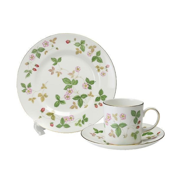 ウェッジウッド（Wedgwood） ワイルドストロベリー トリオセット コーヒー／キャン