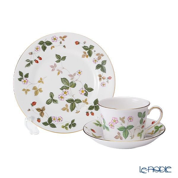 ウェッジウッド（Wedgwood） ワイルドストロベリー トリオセット ティー／デルフィ