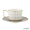 ウェッジウッド（Wedgwood） ルネッサンス グレイ（グレー） ティーカップ＆ソーサー 250ml ペア