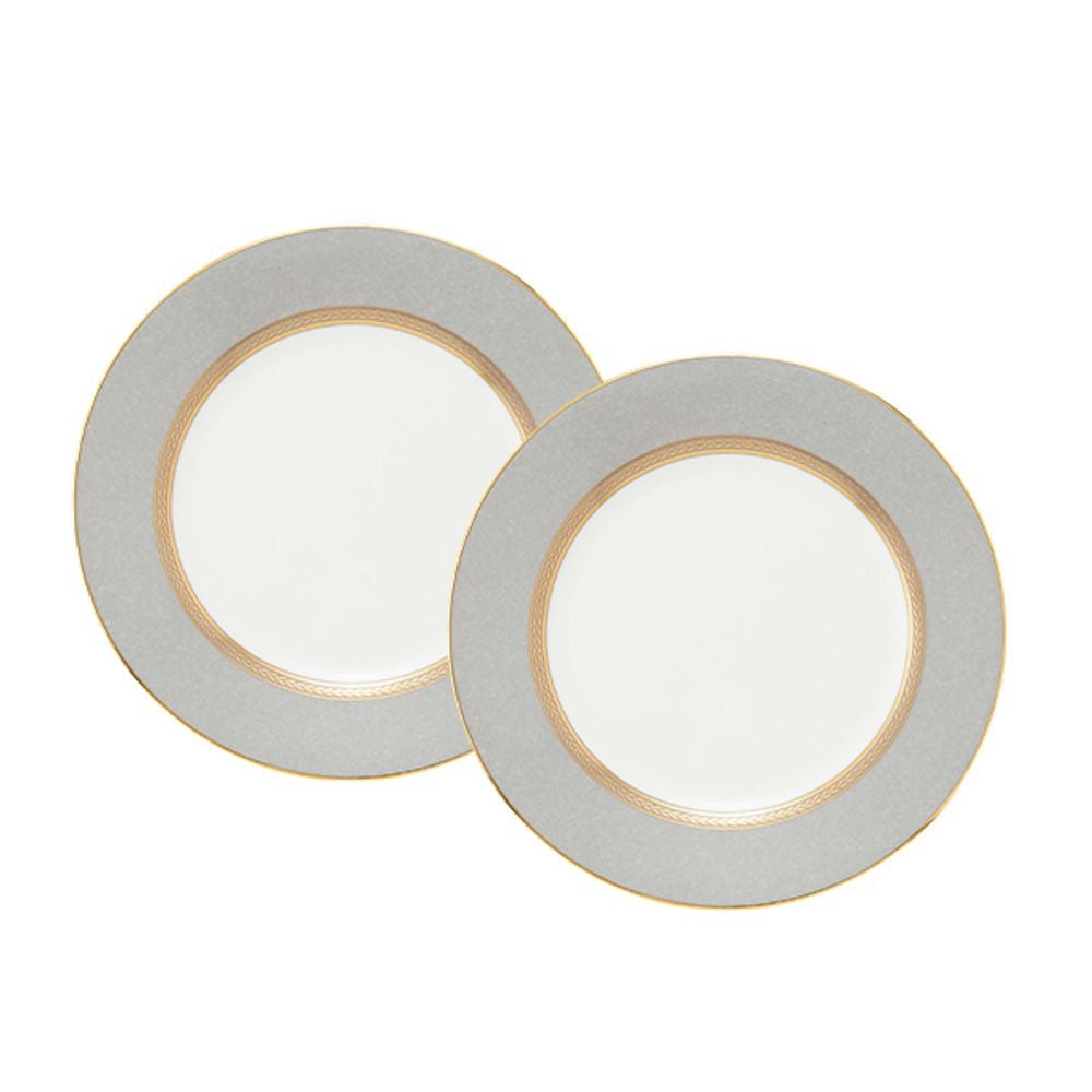 ウェッジウッド（Wedgwood） ルネッサンス グレイ（グレー） プレート 20cm ペア