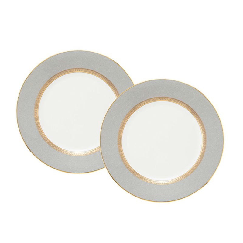 ウェッジウッド（Wedgwood） ルネッサンス グレイ（グレー） プレート 20cm ペア