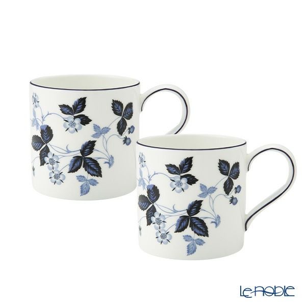 ウェッジウッド（Wedgwood） ストロベリーインクブルー マグカップ 350ml ペア