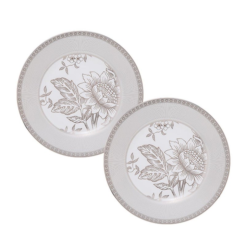 ウェッジウッド（Wedgwood） シルバートンキン プレート 20cm ペア