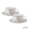 ウェッジウッド（Wedgwood） シルバートンキン ティーカップ＆ソーサー 250ml ペア