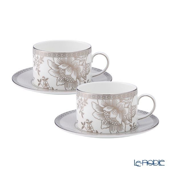 ウェッジウッド（Wedgwood） シルバートンキン ティーカップ＆ソーサー 250ml ペア
