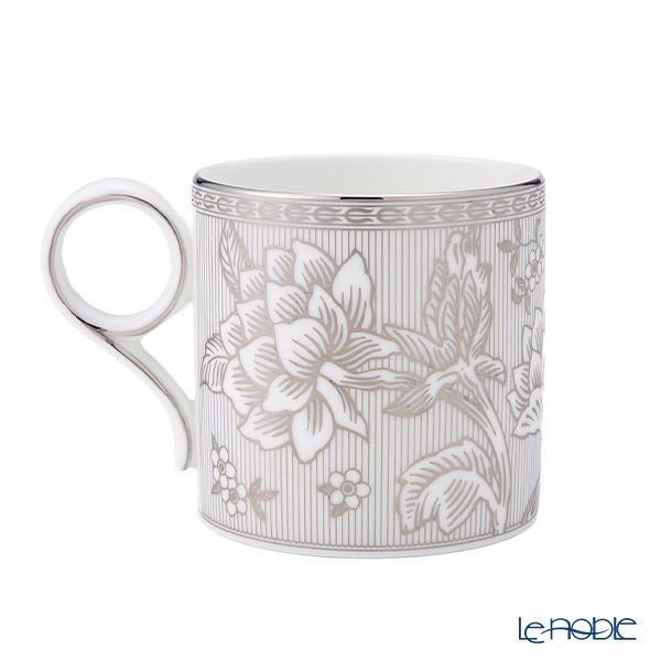 ウェッジウッド（Wedgwood） シルバートンキン マグカップ 350ml ペア ホワイト＆シルバーストライプ