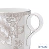 ウェッジウッド（Wedgwood） シルバートンキン マグカップ 350ml ペア ホワイト＆シルバーストライプ