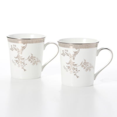 ウェッジウッド（Wedgwood） ジオ プラチナ マグカップ 350ml ペア 