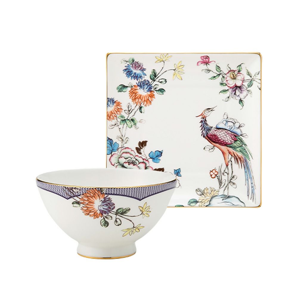 ウェッジウッド（Wedgwood） バタフライブルーム 2段ケーキスタンド