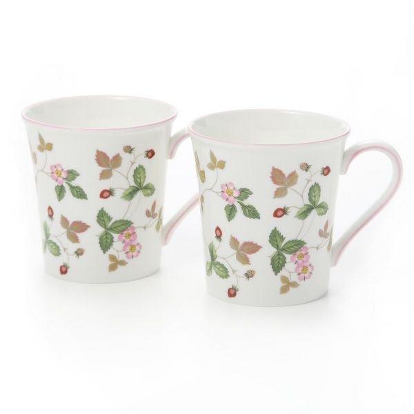 ウェッジウッド（Wedgwood） ワイルドストロベリー カジュアル マグ 300ml ピンク ペア