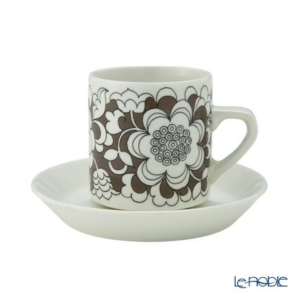 【1点限り】北欧ヴィンテージ アラビア（ARABIA） ガーデニア／Gardenia カップ＆ソーサー